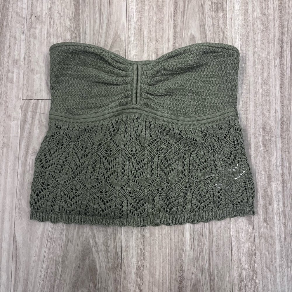 American Eagle Outfitters Olive Knit Top
